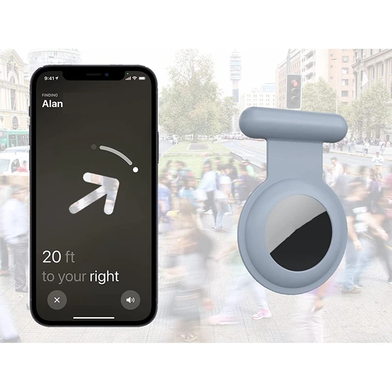 أفضل العروض Kaizen كريشن حامل حافظة لجهاز أبل Airtag Air Tag جهاز تتبع لتحديد المواقع للأطفال ، طفل صغير ، كبار السن ، إلخ.