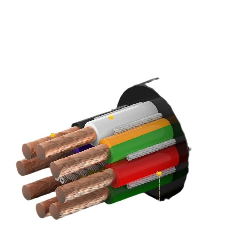 Bend-resistant 1500 high-flexibility PVC shielded power cord for outings