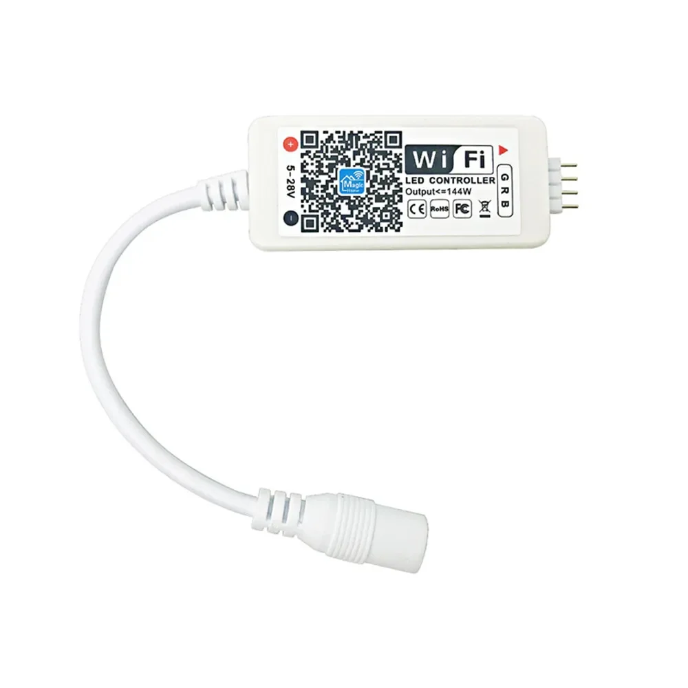 RGB RGBW WiFi Controller DC5-24V For LED Light Bar Panel Light Timing Function 16 Million Colors Smart Phone Control
