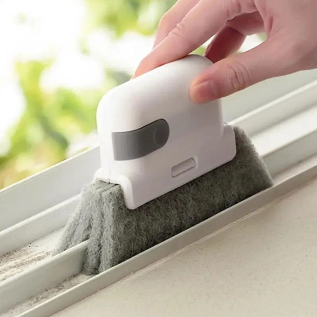 

Window Groove Cleaning Brush, 1 Count Portable Handheld Window Track Cleaning Brush, Cleaning Supplies, Household Cleaning Tool, House Cleaning Tools, Multifunctional Cleaner Tool for Door Track, Lightweight Tool