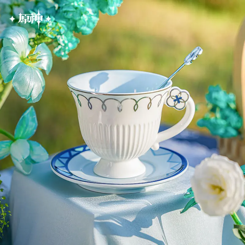 【Genshin Impact】Offline Store Theme Series Peripherals Faruzan Blue Glass Canvas Tote Bag Anime Cosplay Gift