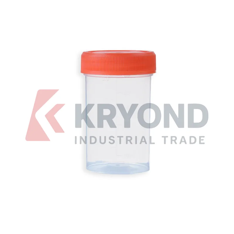 60ml Disposable Sample Cup Screw Cap Laboratory Container Clear Graduation Sample Storage 10PCS Pack Set Laboratory Use Series