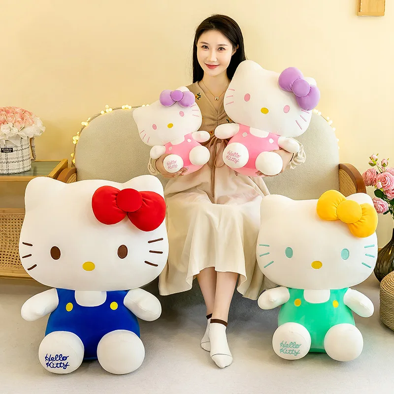 Kawaii carino nuovo dopamina HelloKitty peluche bambola di pezza morbido cuscino fofinito per bambini ragazze regalo di compleanno peluche bambola animale