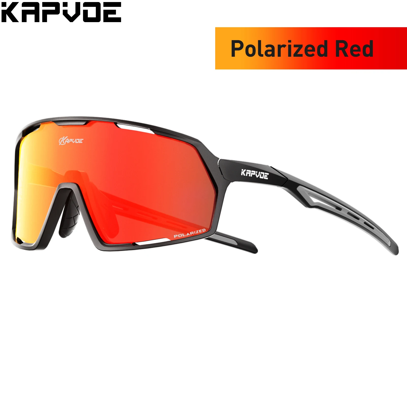 KAPVOE Polarized Cycling Glasses MTB Bike Cycling Sunglasses Fishing Eyewear Outdoor Bicycle Sports Golf Driving Accessories