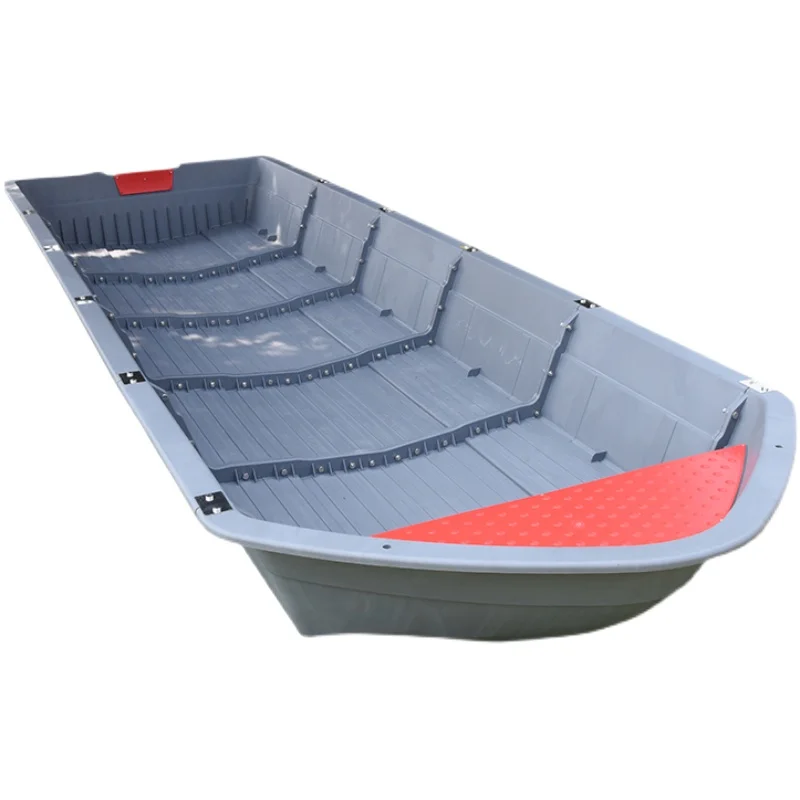 

Folding plastic boat combination split portable fishing boat