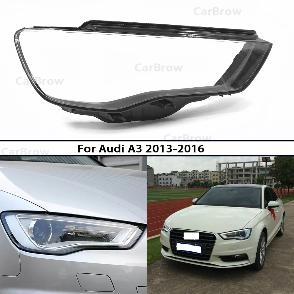 

Headight Reflector Outside Shell Lamp Masks For Audi A3 2013 2014 2015 2016 Headlamp Cover Transparent Lampshade Lens