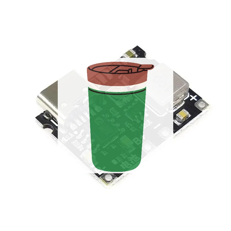1Pcs Type-C Booster Converter Module 18650 Lithium Battery Charging Discharging Board 3.7V To 5/9V 2A DC-DC Step Up Boost Modul