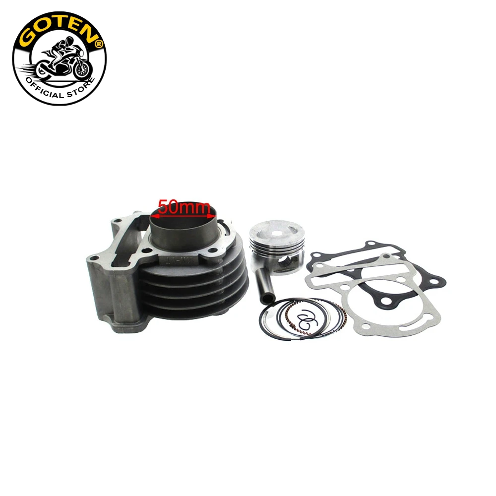 Goten 100cc Big Bore 50mm Cylinder Kit For 139QMB GY6 50cc 80cc Scooter ATV