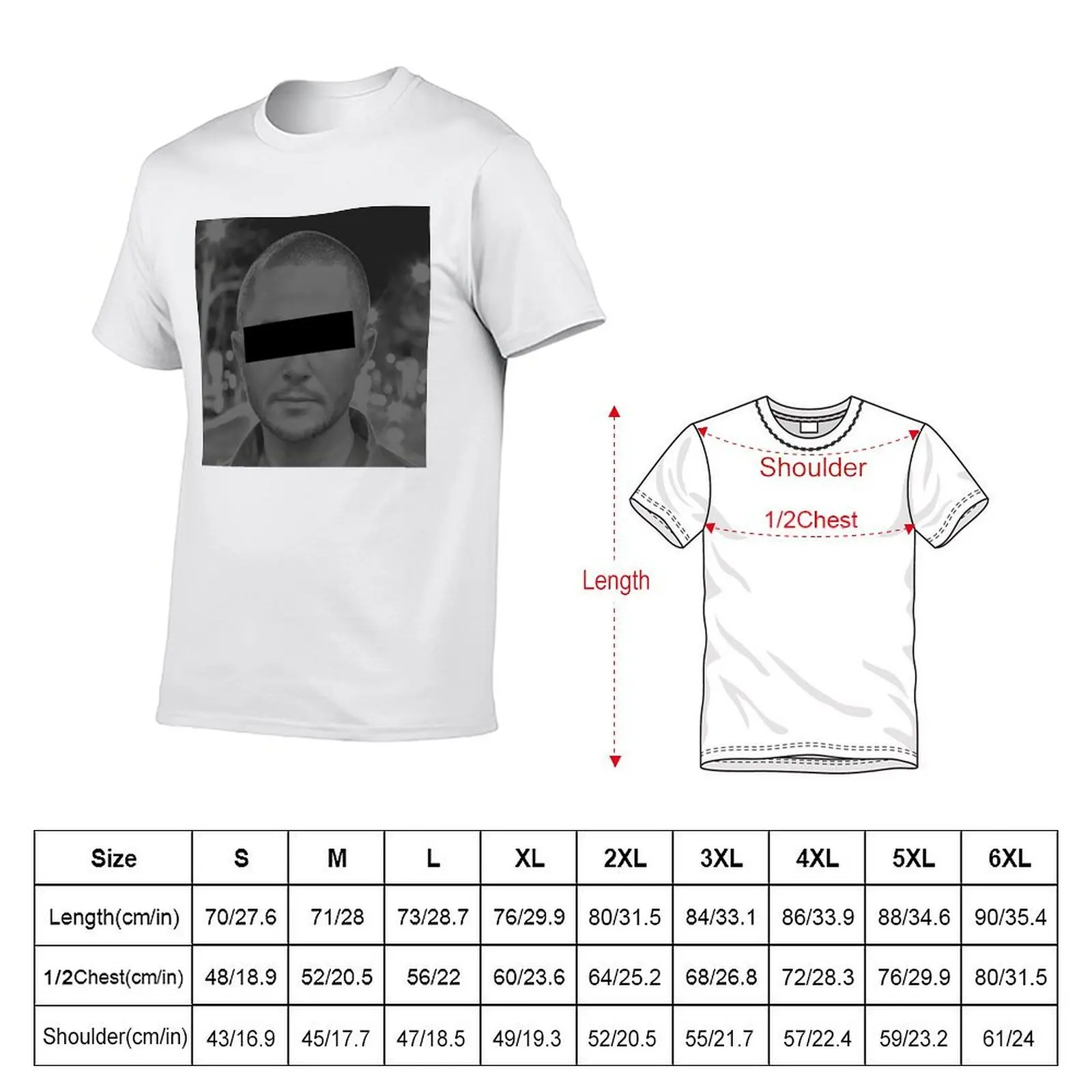 Caesar Gergess Eyes Black Shut Cover T-Shirt mens graphic t shirts cotton t shirts high quality T-Shirt