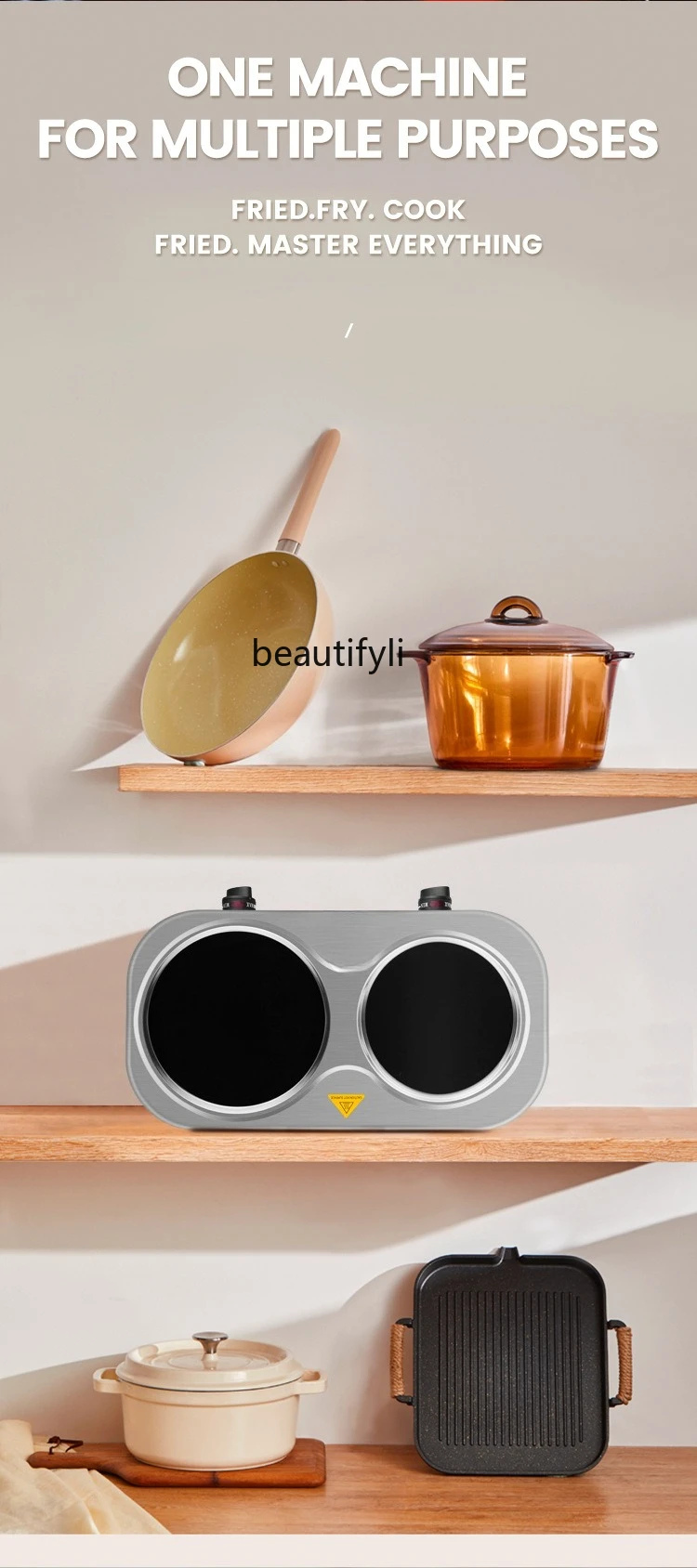 電気暖房ストーブ家庭用ダブルストーブ、ハイパワー、暖房ストーブ