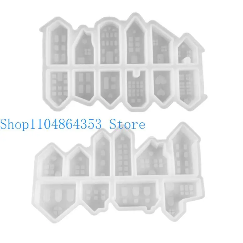 652F قوالب منزل سيليكون قوية إكسسوار منزلي لإنشاء سلسلة مفاتيح أنيقة مجموعة أنيقة لهدايا المجوهرات المخصصة