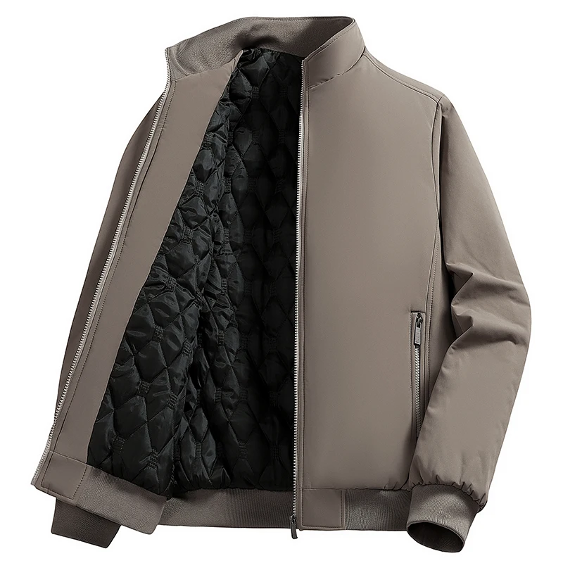 8XL Winterjacken für Herren, Übergröße, Business-Büro-Mantel, lässige Herren-Winterjacke, einfarbig, luxuriöse Oberbekleidung, 6XL 7XL – Detail 15