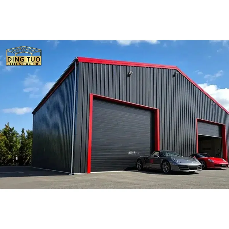 

Simple Design Heavy 20x30ft 6x9m Car Parking Metal Shed Grey Color Coated Galvanized Steel Frame Garage Outdoor Sheet Roof