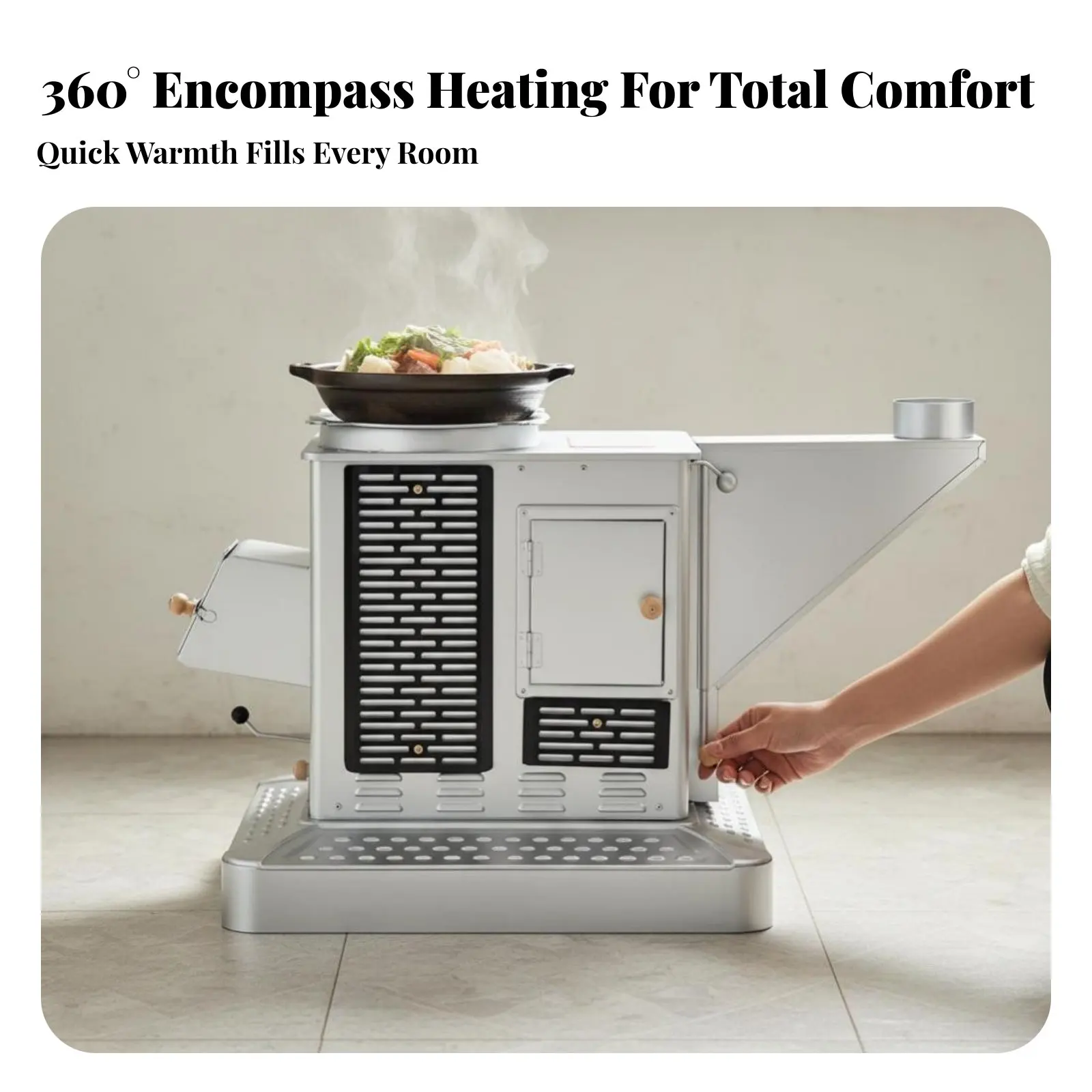 

Бездымный камин для помещений, газификация вторичного сгорания, печь для отопления на дровах, настольная модель для загородного дома