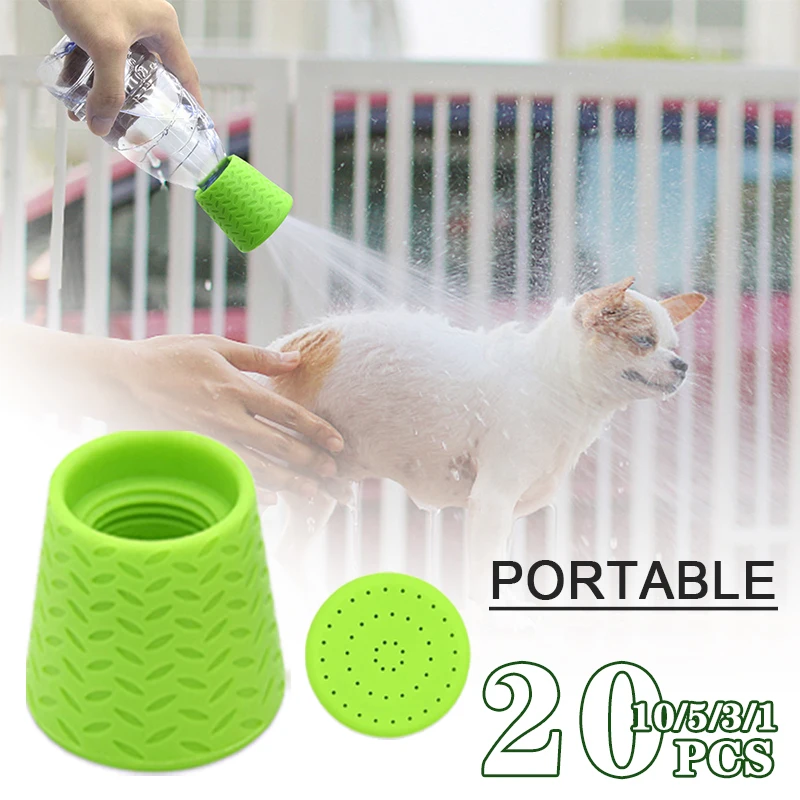 1-20PCS Portable Pet Shower Sprayer Handheld Dog Cat Bathing Cleaning Nozzle High Pressure for Travel Camping Grooming Supplies