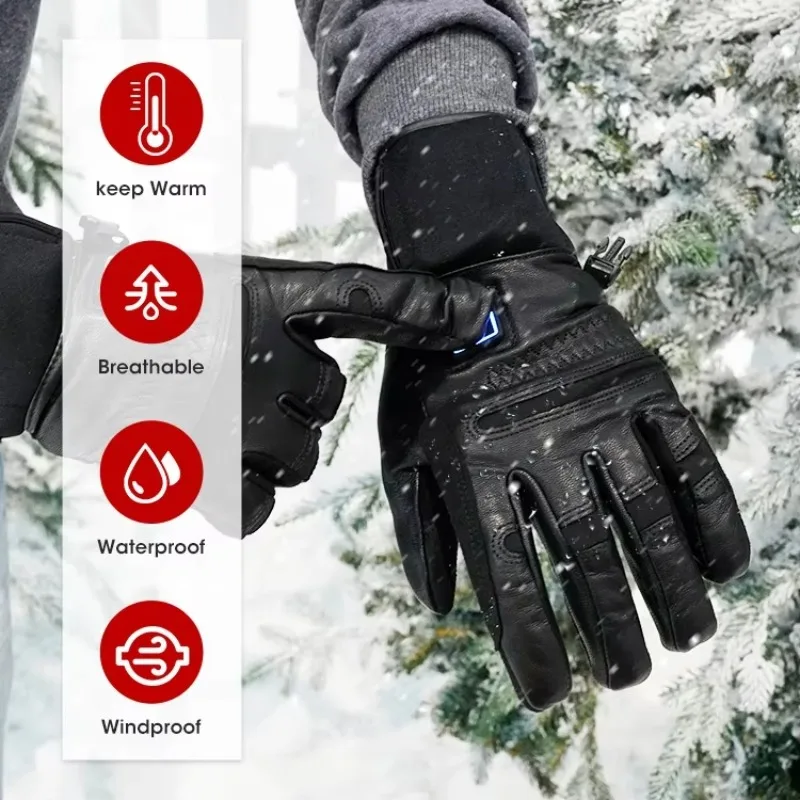 Outdoor Equipment Full Finger Riding Ghost Motorcycle Mountain Bike Sports Cycling Racing Heated Gloves