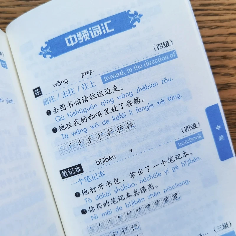 Neuer HSK-Vokabular, der durch die Frequenz abgestufte