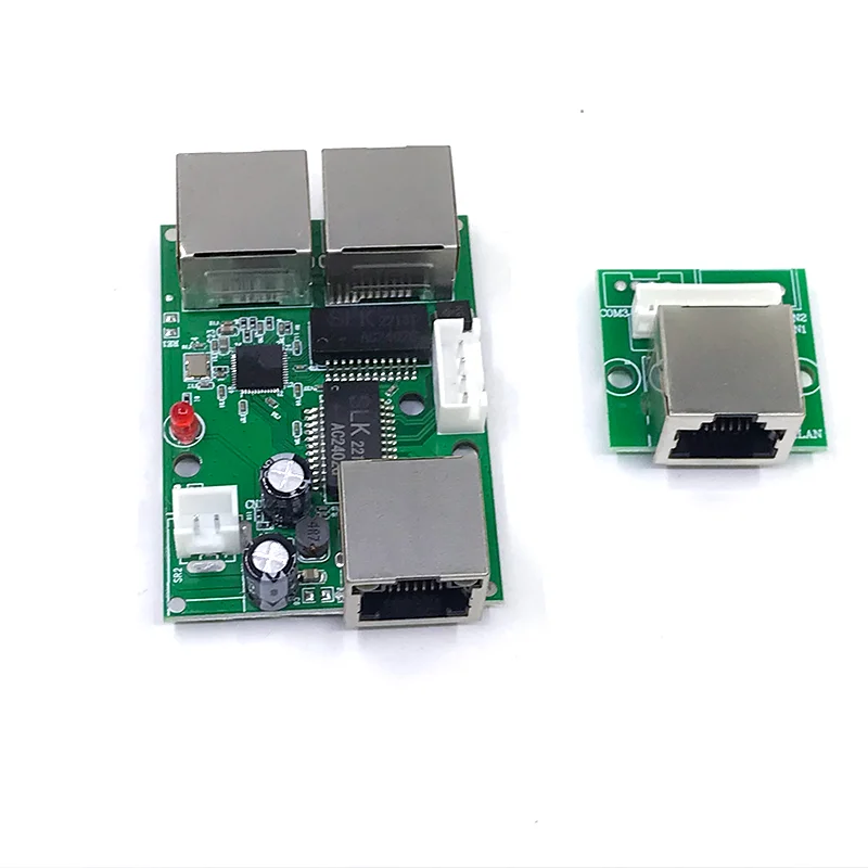 Mini module de commutation ethernet réseau PCBA 4/5 Ports 10/100Mbps 5V 12V 15V 18V 24V