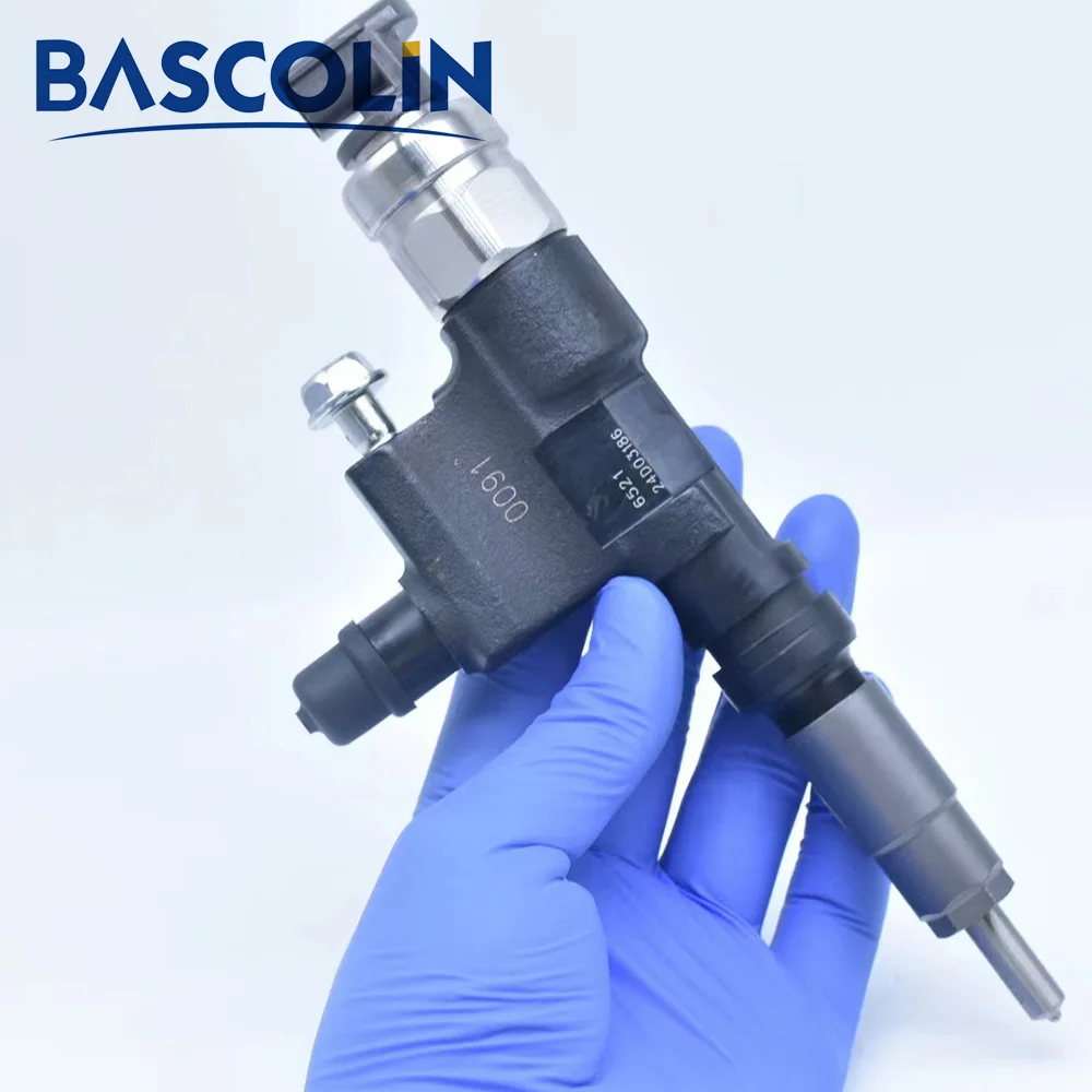 Bascolin Diesel Fuel Injector 095000-6521 for Hino 300 Series N04C, 23670E0091, Nozzle DLLA 155P 1044