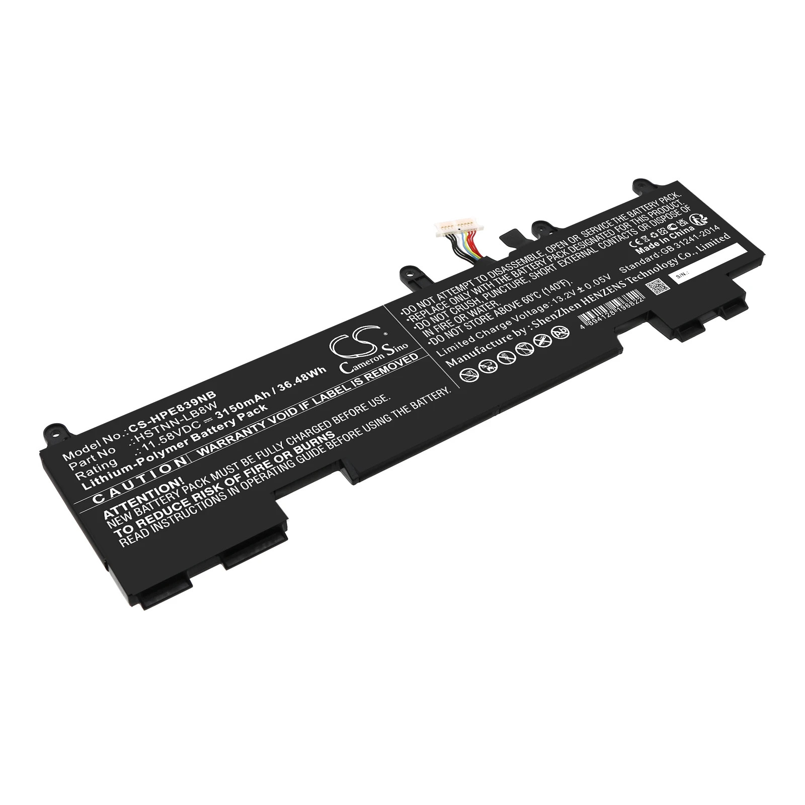 Cameron Sino Battery for HP HSTNN-LB8W  HSTNN-OB2J M64305-421 M73466-005 WP03XL EliteBook 830 G9 860 G9  845 G9 840 G9  865 G9