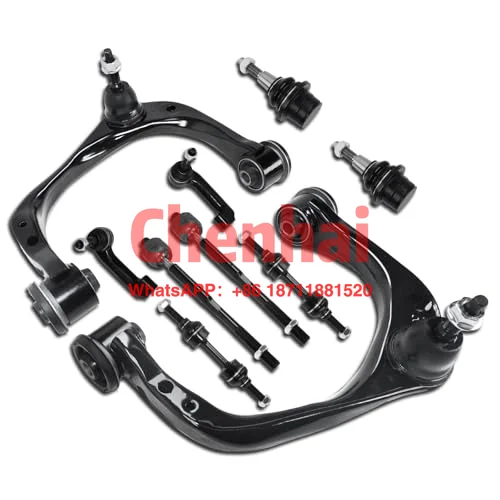 10 Pcs Front Upper Control Arm Kit for Ford F150 2015-2017 2WD with Ball Joints Inner Outer Tie Rods Sway Bar Links