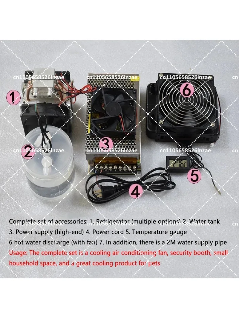 Portable Mini Car Air Conditioner 12V Semiconductor Refrigerator Cooling Chip for Small Space Pet Use