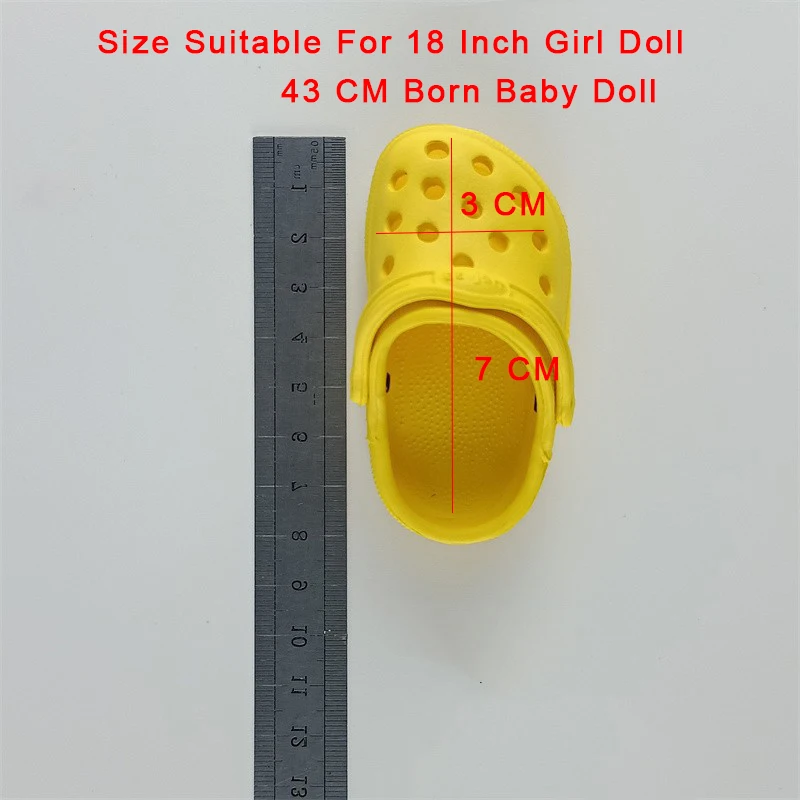 Zapatos para muñecas de 7 CM, sandalias para muñecas de 43 CM, accesorios de ropa para muñecas americanas de 18 pulgadas, juguetes para niñas,