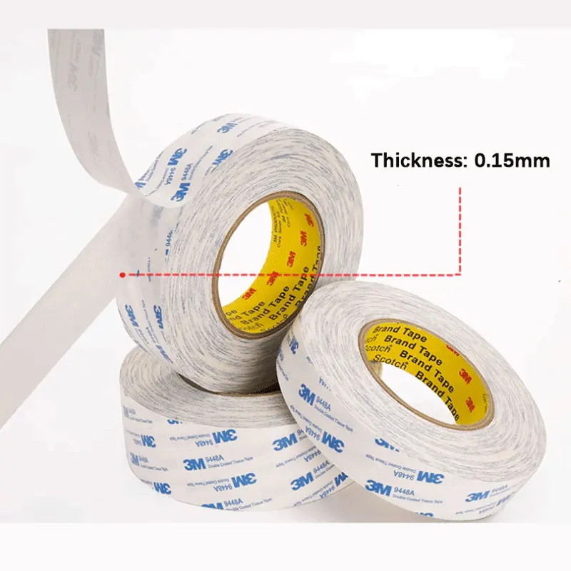 3M 9448A double sided tape strong fixed 3m white double sided tape high viscosity, high temperature resistant, no trace handmade view 5