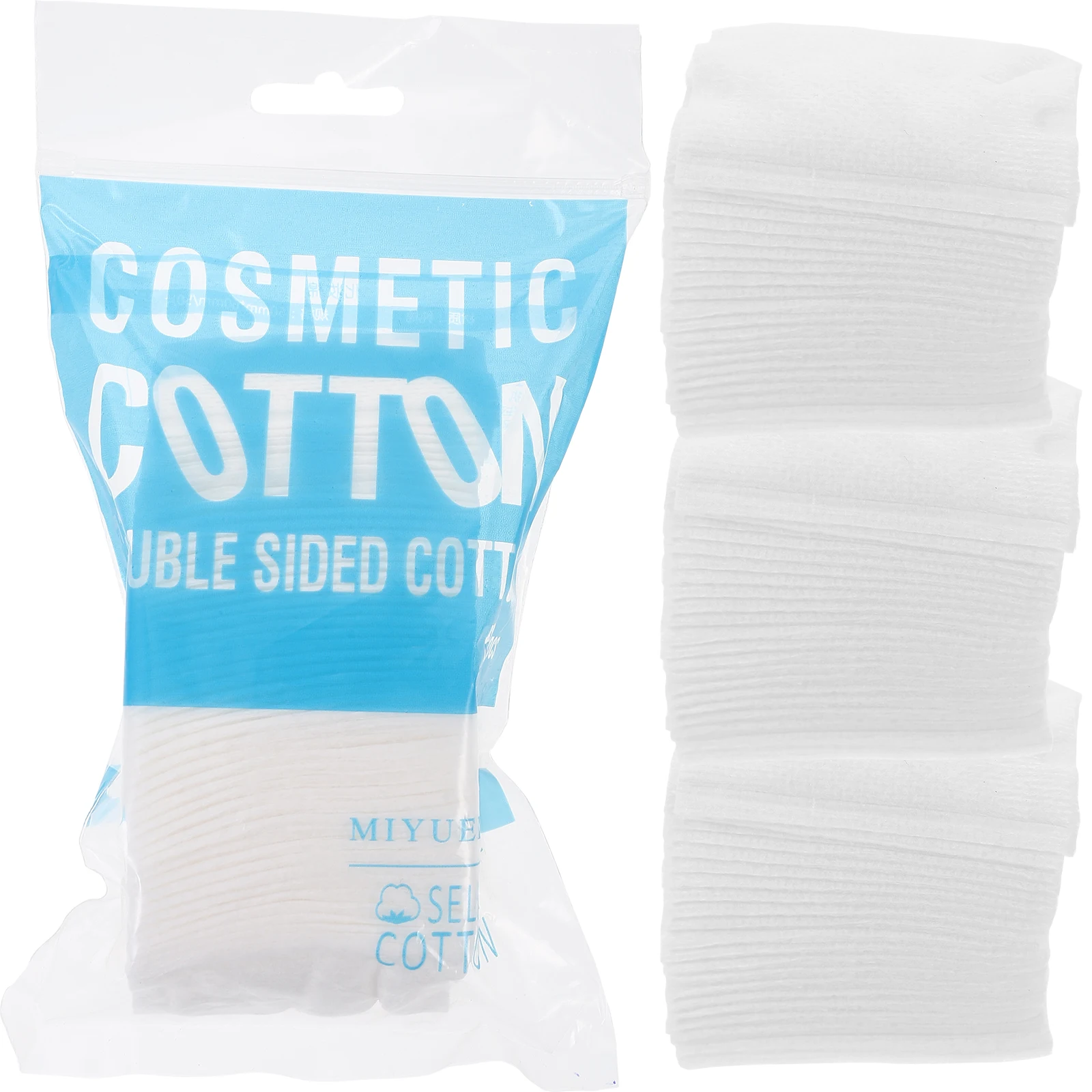 200 قطعة من وسادات القطن الآمنة عديمة الرائحة مزيل المكياج للعناية بالبشرة للاستخدام اليومي، تطبيق جل الحبر المحمول خفيف الوزن #3