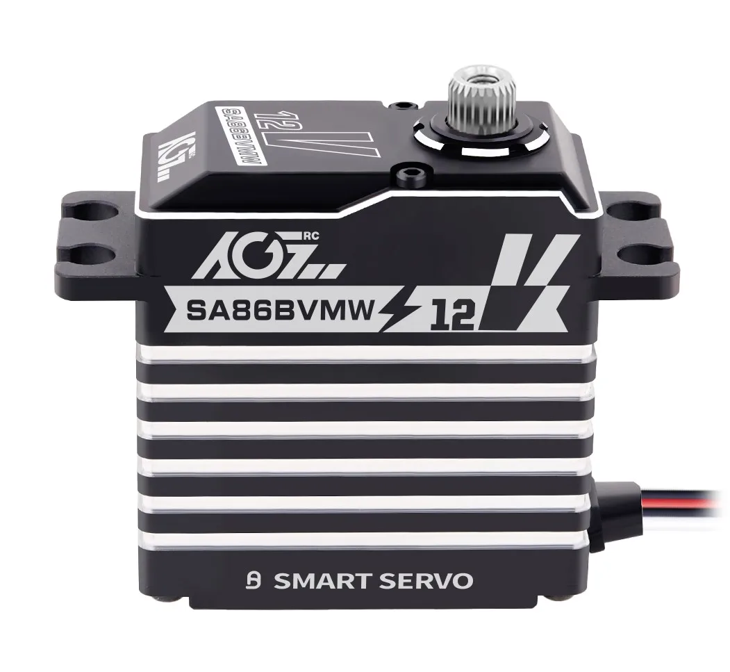 

AGFrc SA86BVMW High Torque 60KG 12V Smart Waterproof Servo Brushless Motor Digital Programmable Servo For RC Racing Car