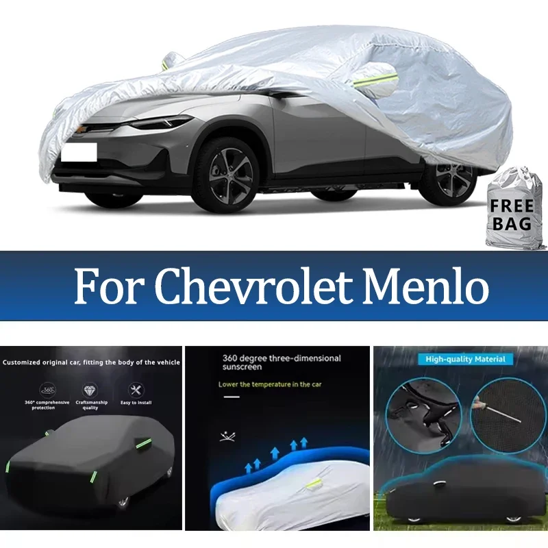 

For Chevrolet Menlo Car Cover Outdoor Protection Covers Snow Sunshade Waterproof Dustproof Exterior UV Car Accessories