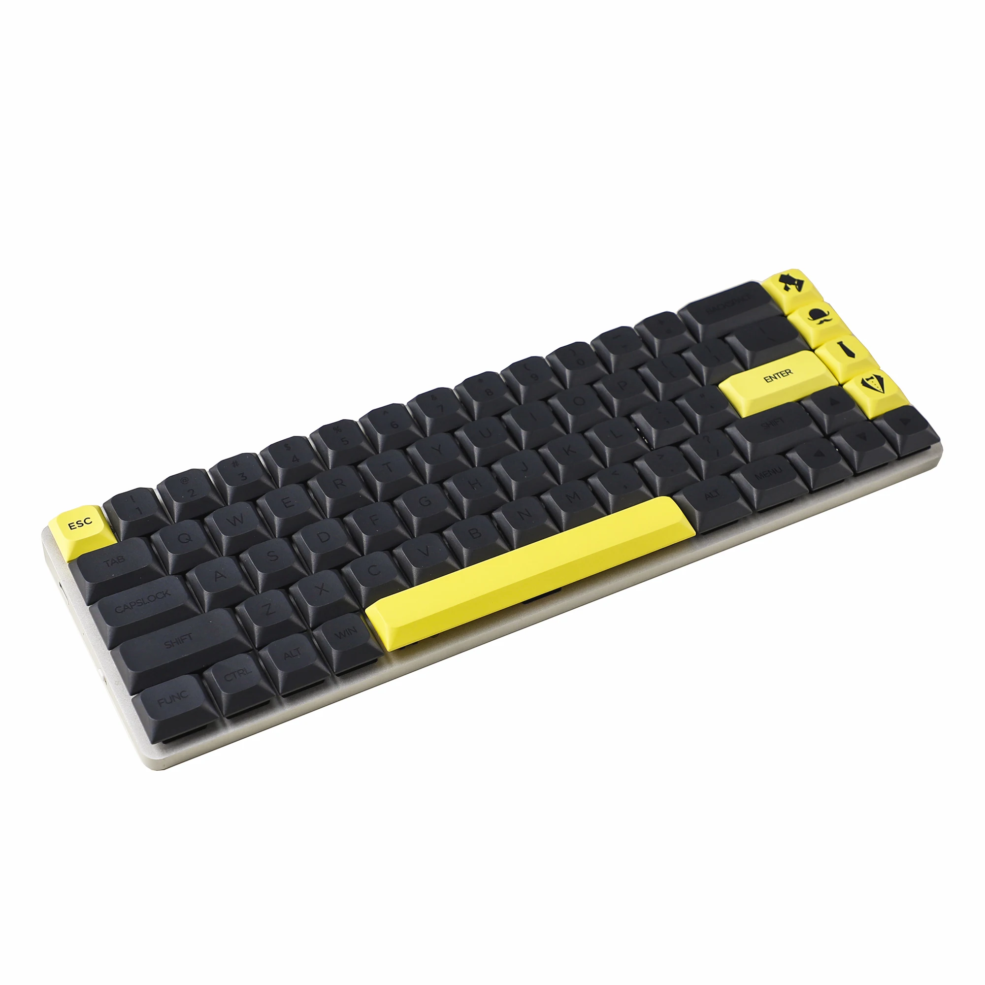 135 Ultra-slim Gentleman Mx Low Profile Dye Sub PBT Keycaps For Mx 61 64 68 75 84 87 96 108 Layout Mechanical Keyboard