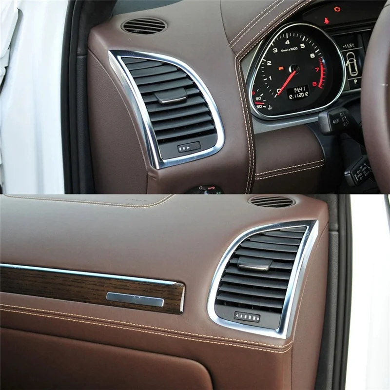 

Discount-1 Pair Front Air Conditioner Vent Grille Cover For Q7 2006-2015, Parts 4L0820901 4L0820902