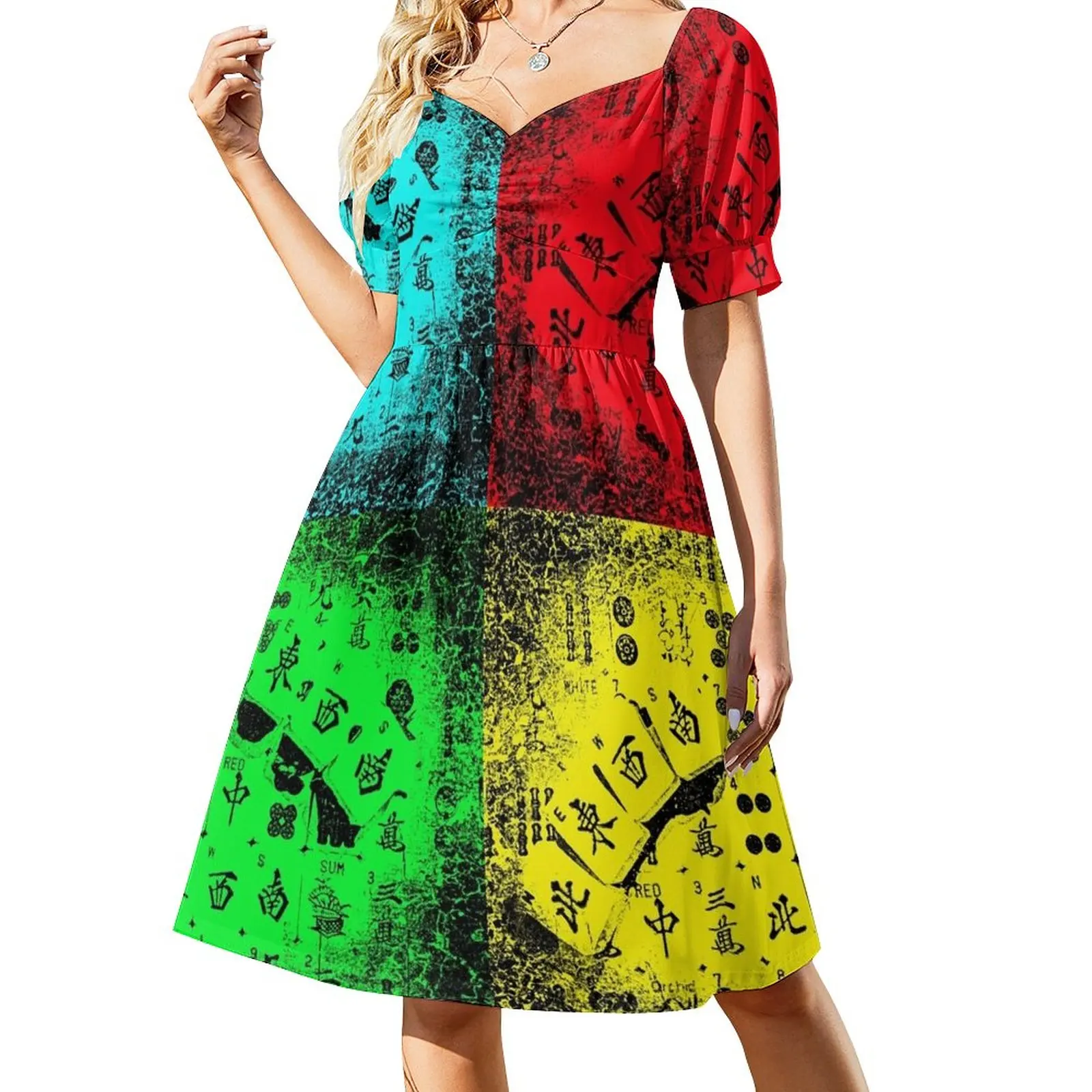 

Mah Jongg NEWS Pop Art Sleeveless Dress sensual sexy dress for women summer dresses ladies 2024 dress summer 2024 women