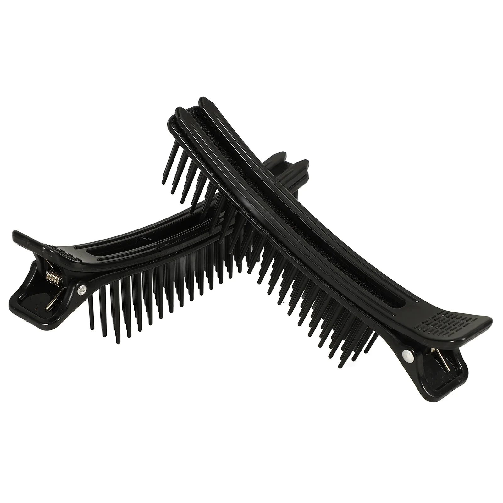 2 Pcs Hair Clip Washing Line Pulley System Salon Clips Sectioning Comb with Miss