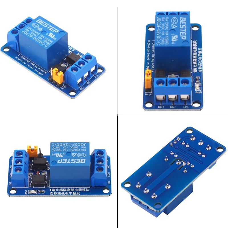 1PC 3.3V 5V 12V 24V 1 Channel Relay Module High And Low Level Trigger Dual Optocoupler Isolation Relay Module Board