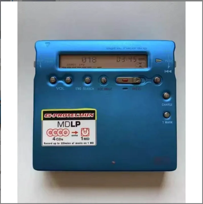 FOR Sony Second-hand MZ-R900 Portable Minidisc MD Walkman Player Recorder tested working Blue