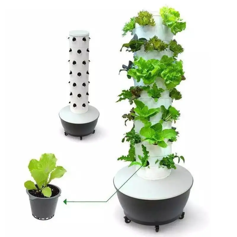 

Vertical Hydroponic Tower Planting System 6P6 Aeroponic Equipment Soilless Cultivation Planter