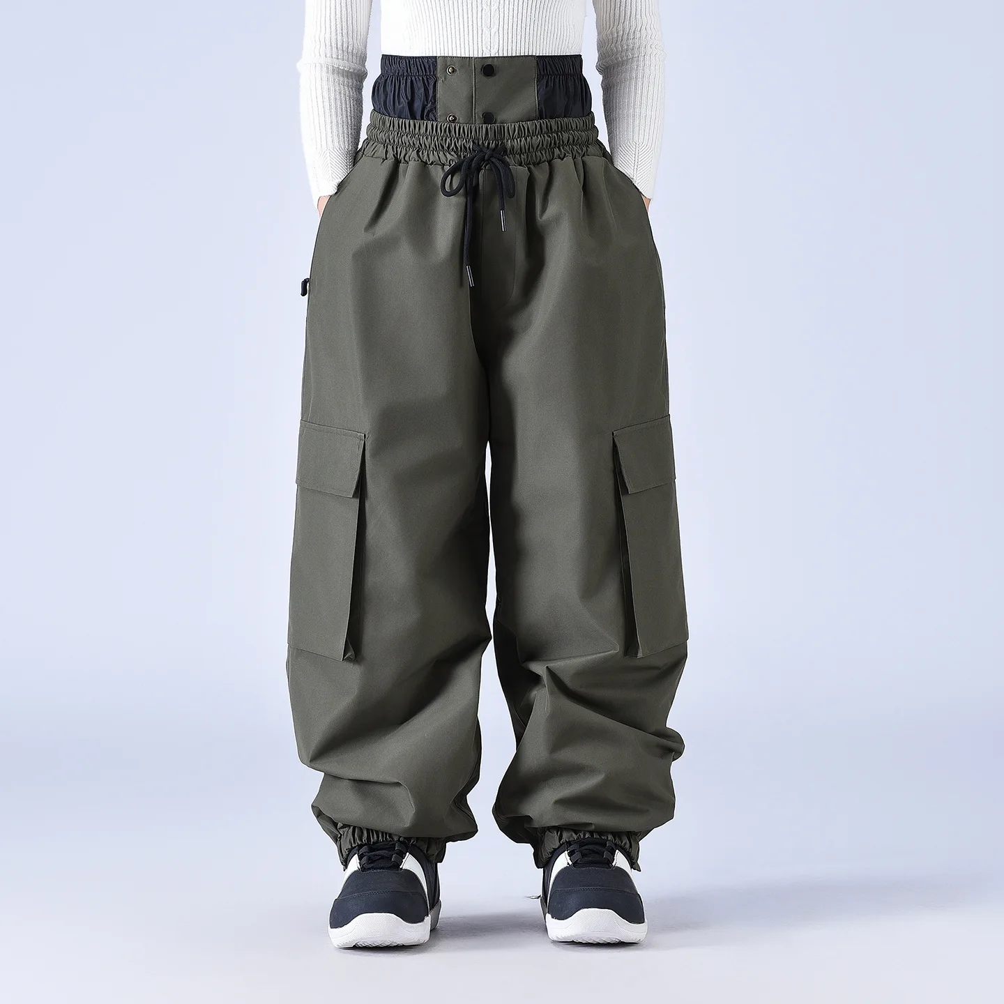Loose Fit Ski Pants for Men and Women, Snowboarding Pants, Winter Outdoor Windproof Waterproof Warm Snow Pants, Ski Overalls New