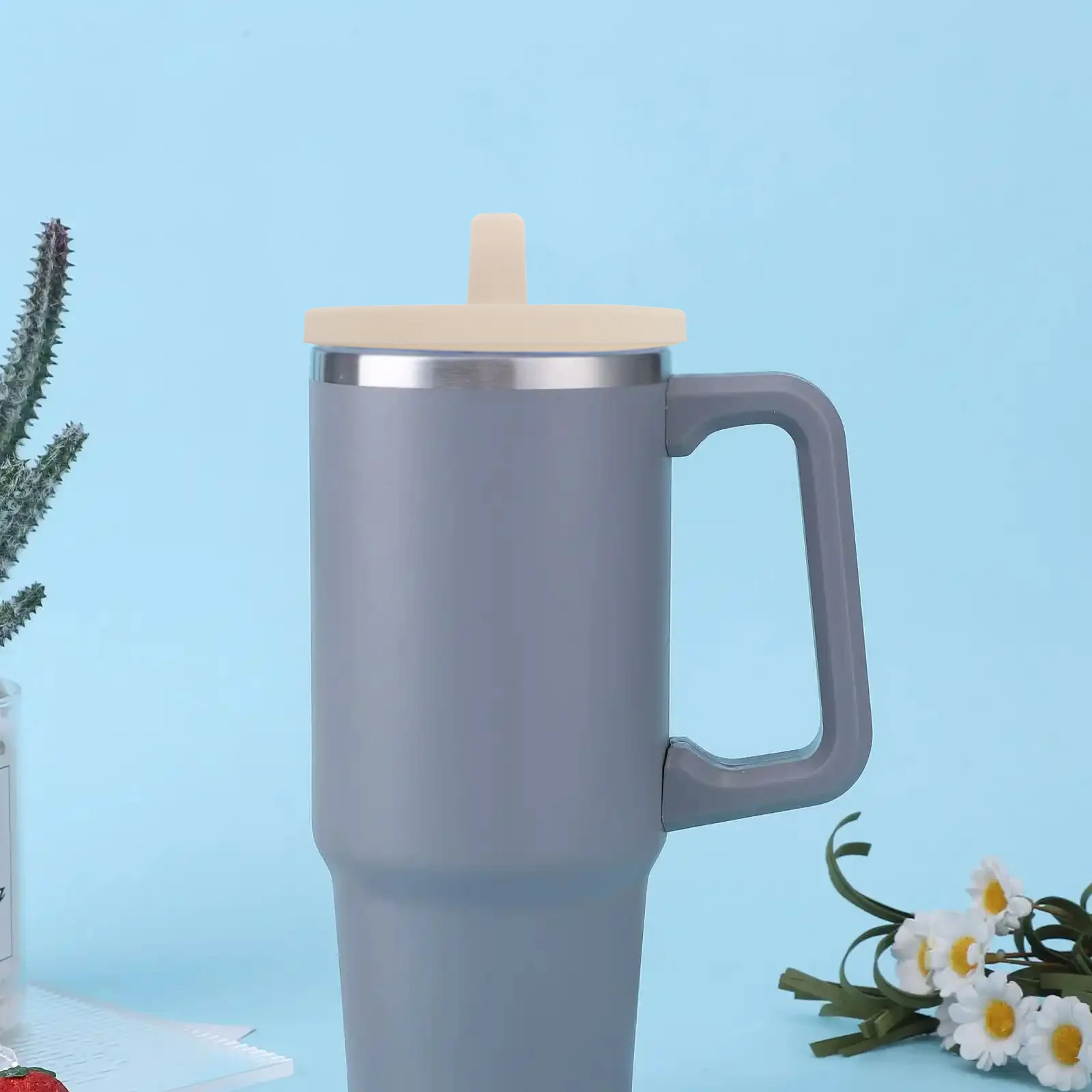 2 قطعة غطاء كوب شفاف مقاوم للانسكاب استبدال غطاء بهلوان مقاوم للرذاذ مانع للتسرب قابل لإعادة الاستخدام غطاء كوب للسفر استبدال