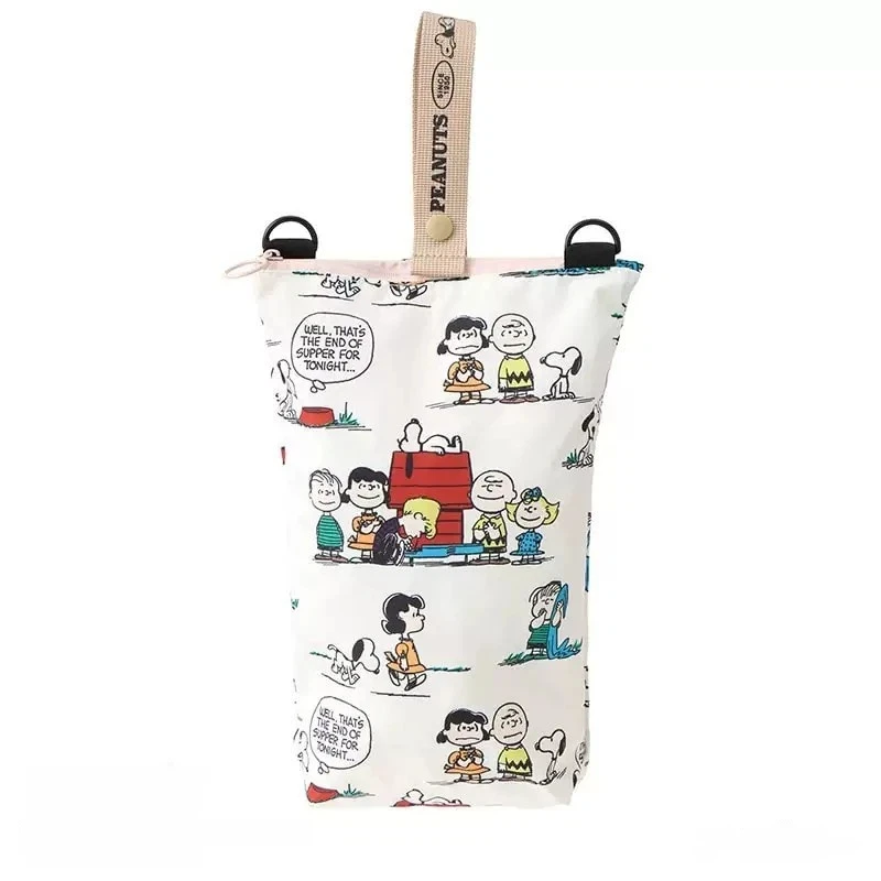 New Snoopy Waterproof Storage Bag Foldable Cartoon Multifunctional Pouch For Umbrella Wet Towel Travel Outdoor Organizer