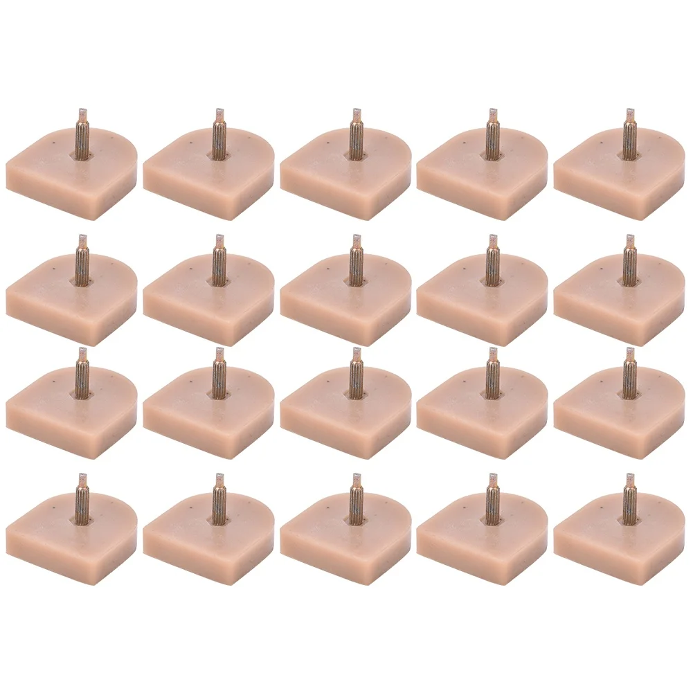 10 Pairs High Heel Tips Replacement Shoes Heel Dowel Shoe Repair Accessories614 Beige 21.5 x 23