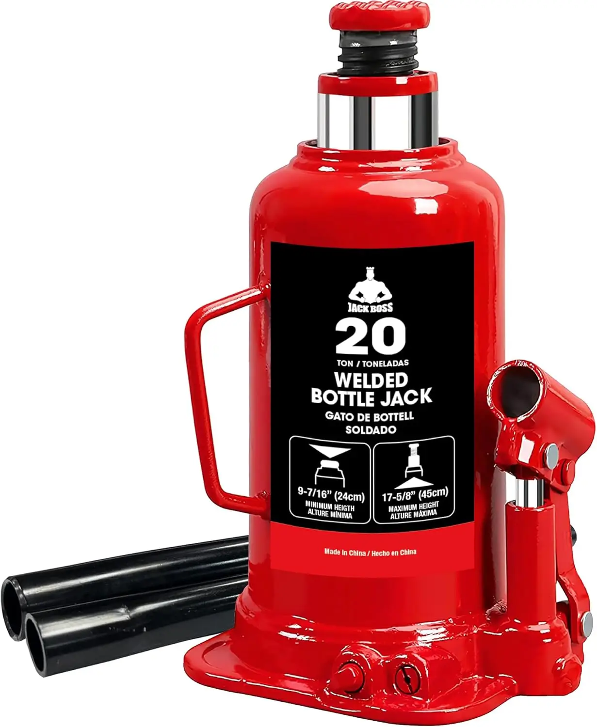 

Гидравлический бутылочный домкрат на 20 тонн для ремонта автомобилей и грузовиков, а также для подъема домов, красный