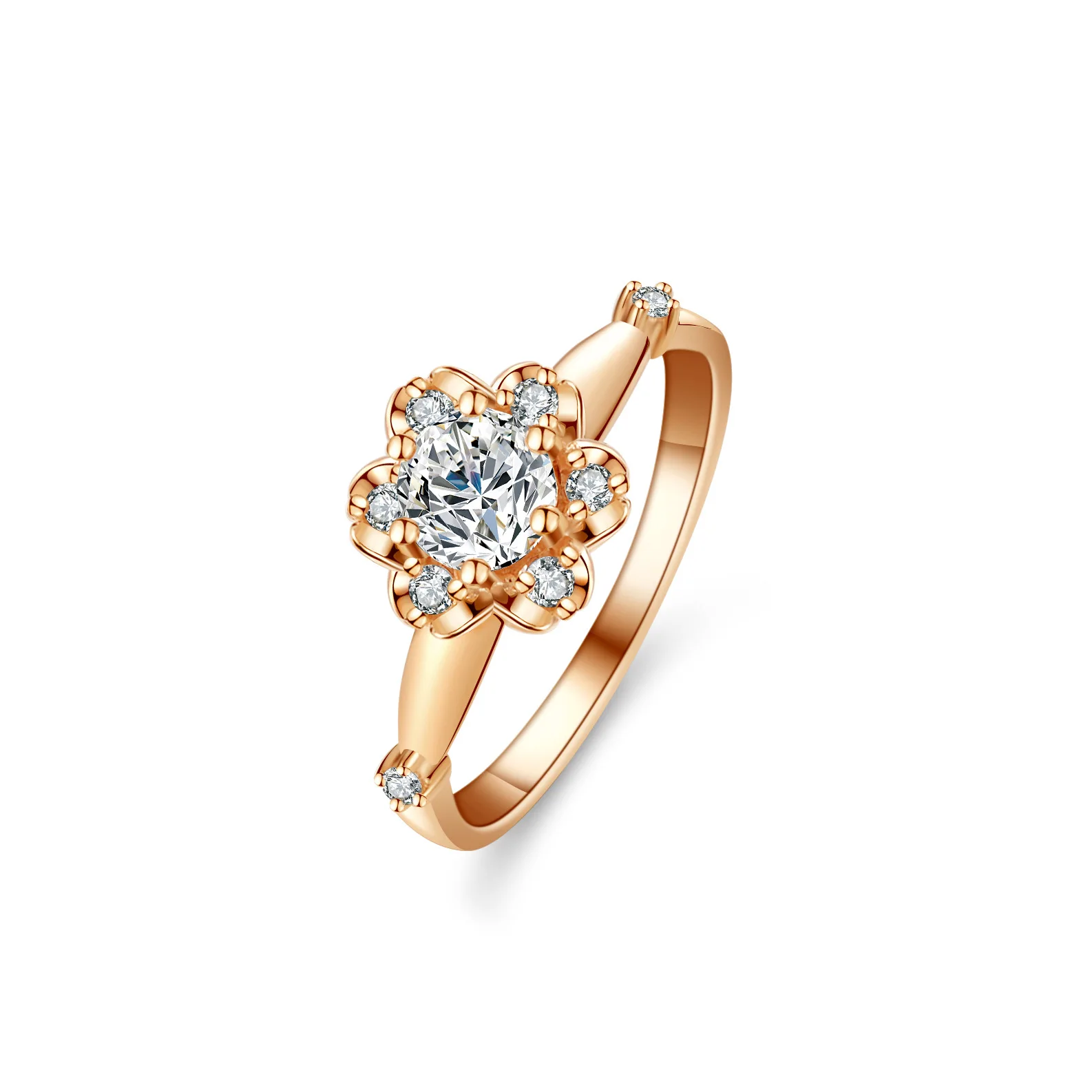 

S925 Solid Silver Four-Prong Moissanite Ring for Women Classic Wedding Ring Perfect for Daily Wear