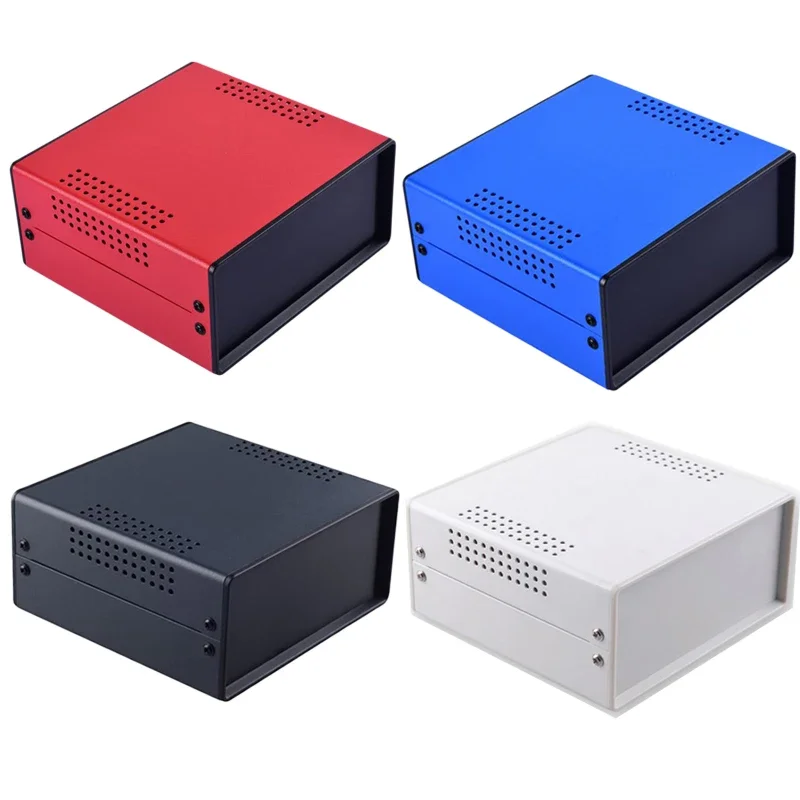 Iron Electric Junction Box Outdoor Waterproof Wire Case Plastic Panel DIY Electronic Instrument Box Dustproof Enclosure Housing