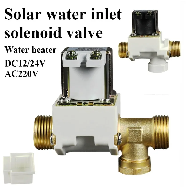 

Электромагнитный клапан солнечной энергии DC12V/DC24V нормально закрытый 1/2 медный/пластиковый фильтр для водонагревателей AC220V