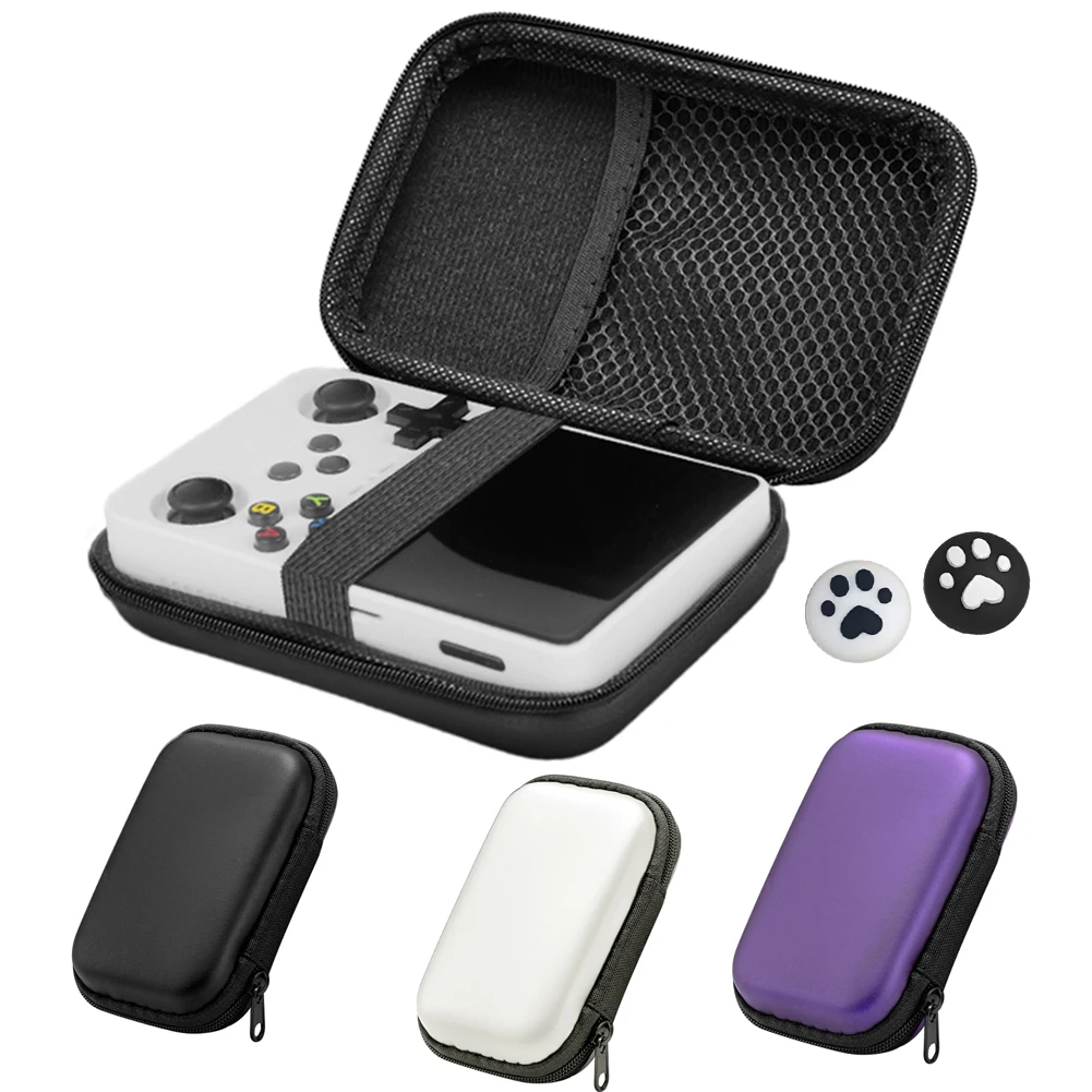 EVA Hardshell Case Shockproof with 2 Joystick Caps Travel Carry Bag Protection Bag for Miyoo Mini Plus/ANBERNIC RG35XX/R36S/R35S