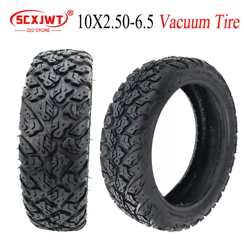 

10X2.50-6.5 Tubeless Tires Fits For 10 Inches Electric Scooter 36V 48V Motor Hub Front or Rear Wheel Vacuum Tyres