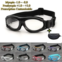 Gafas de baloncesto para miopía para niños de 6 a 16 años, gafas deportivas, gafas de entrenamiento anticolisión para fútbol, lentes personalizables en caja