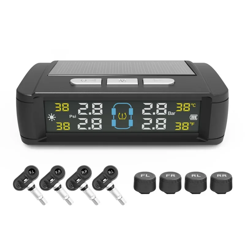 

T11 Tire Pressure Monitor TPMS Electronic Vehicle, Tire Pressure Temperature Display